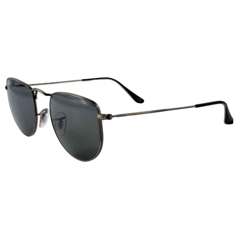 Ray Ban RB3958 Elon Mens Metal Sunglass 9229/B1 Antique Gunmetal 50-20 Italy